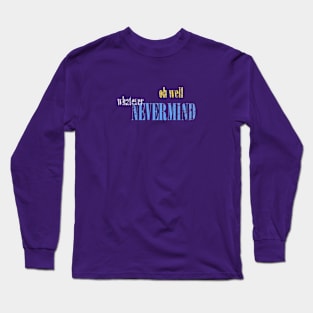 90s Grunge Music | Nevermind | GenX | Lyrically Speaking | Retro Long Sleeve T-Shirt